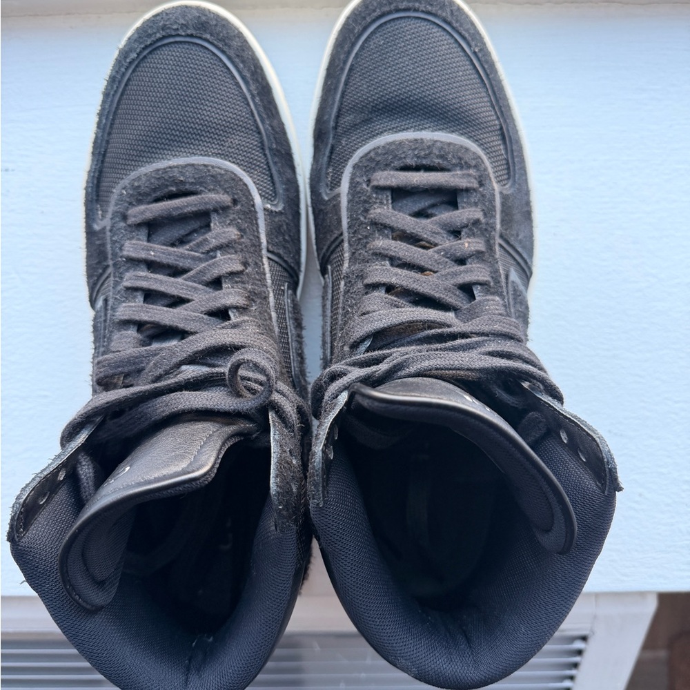 Celine Men's Black and White High-Top Sneakers - Picture 7 of 7